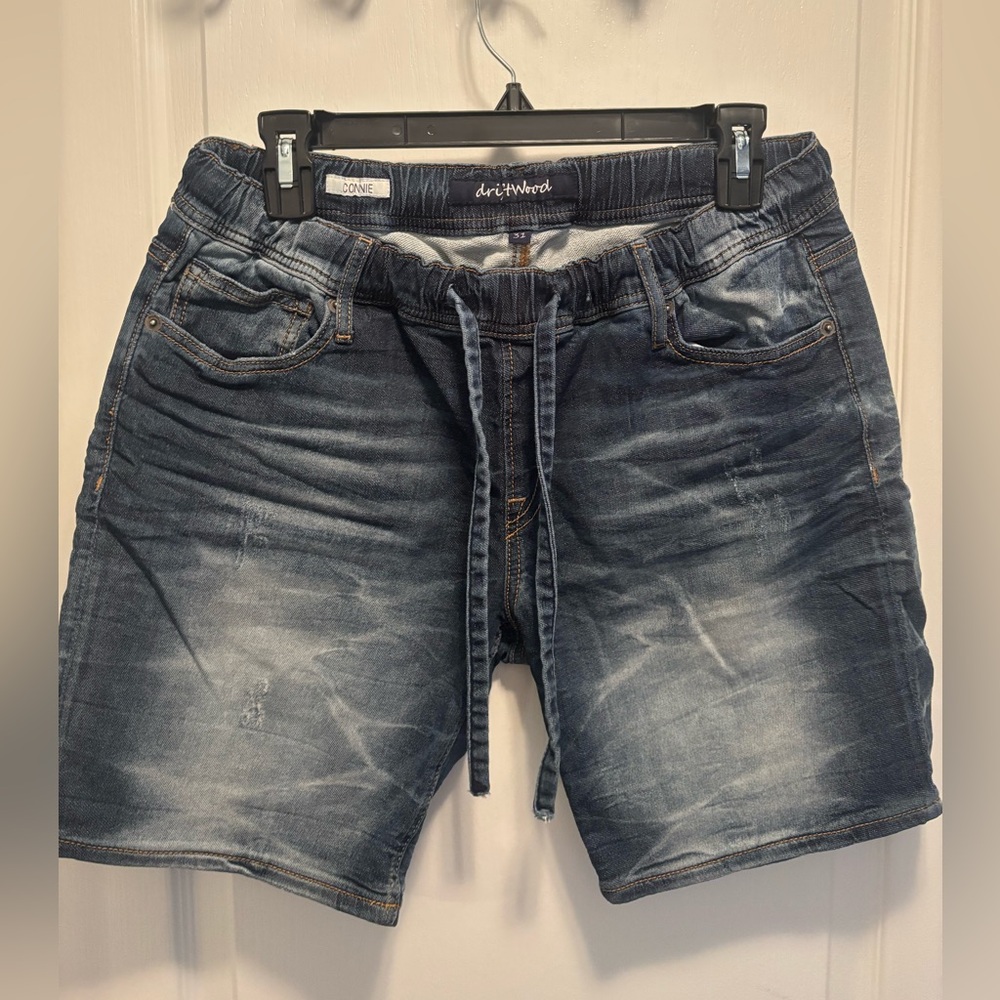 DRIFTWOOD drawstring denim shorts size 31